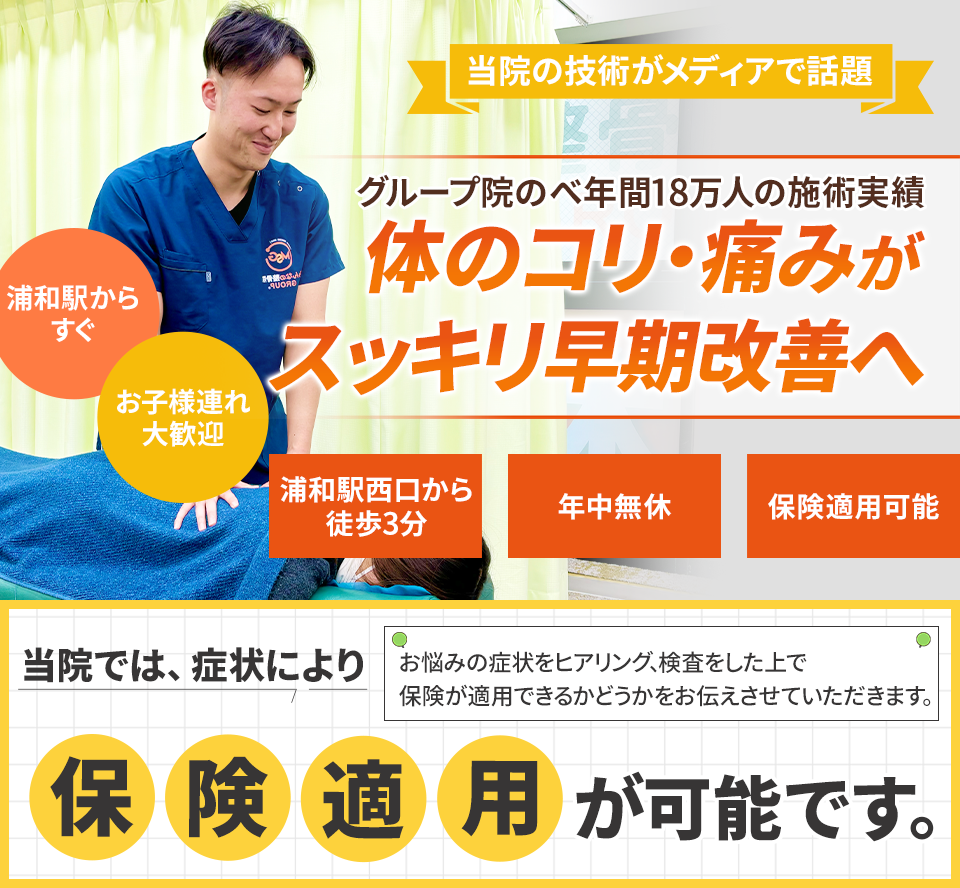 身体のコリ・痛み・不調がスッキリ早期改善へ